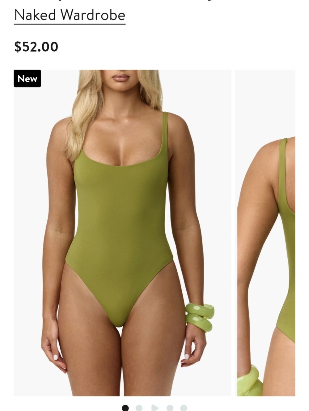 Naked Wardrobe Bodysuit In MOJITO Size - Small